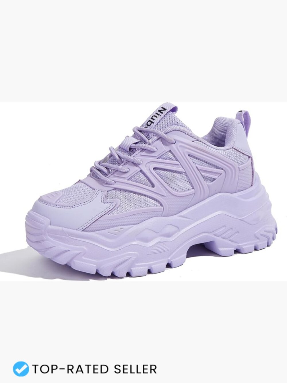 Chunky Platform Sneakers Women Lace Up Casual Fashion Walking Shoes Comfortable